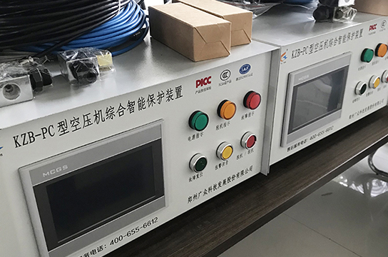 定制款KZB-PC型空壓機綜合智能保護裝置：一控二儲氣罐超溫超壓保護