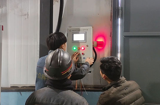 廣眾一控三空壓機(jī)斷油保護(hù)裝置隆華礦安裝完成